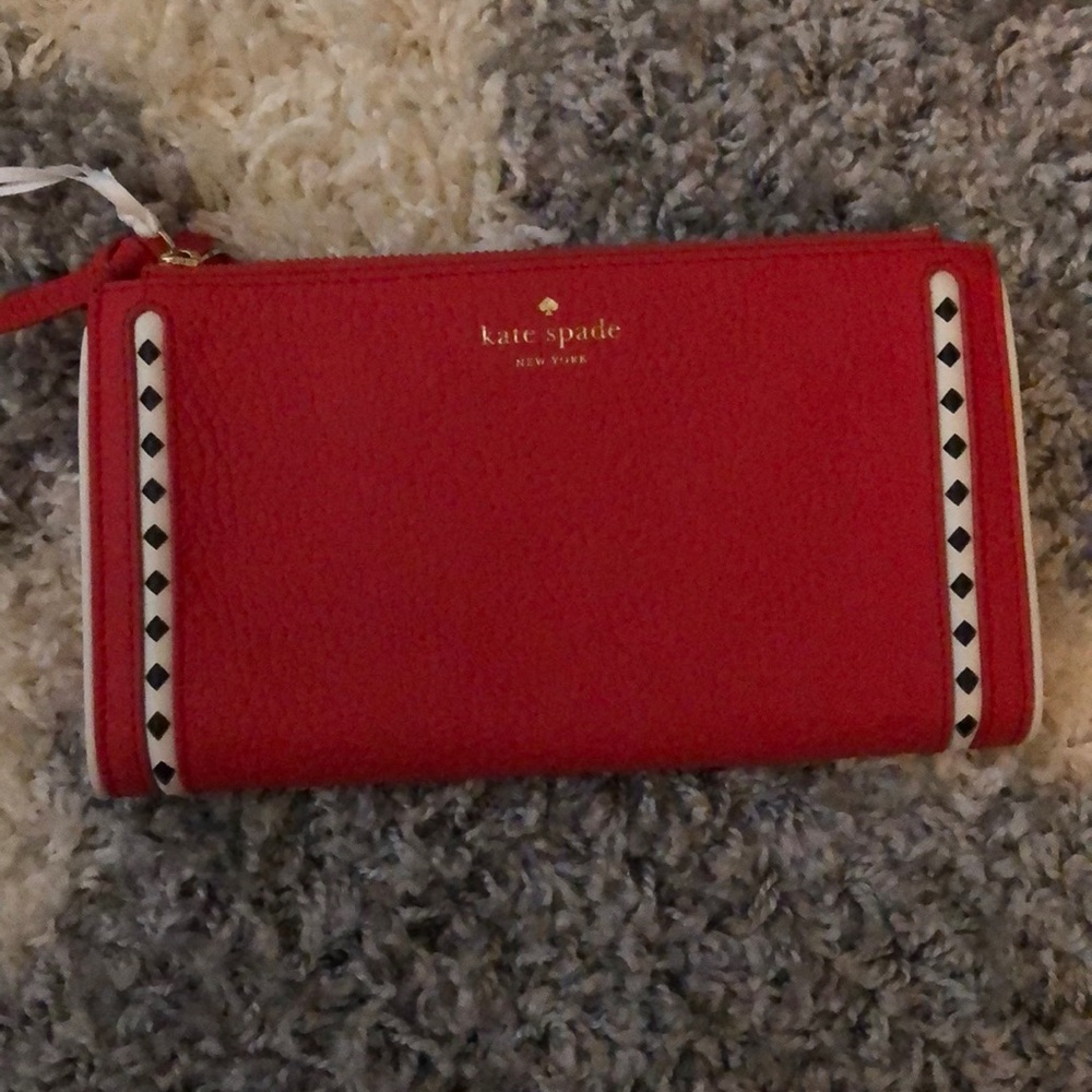 Kate Spade Red Leather Wallet